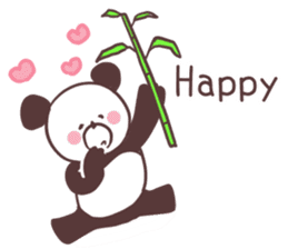 Love panda, sticker #8675008