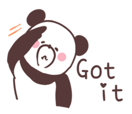 Love panda, sticker #8675014