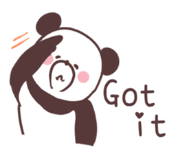 Love panda, sticker #8675014