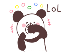 Love panda, sticker #8675020