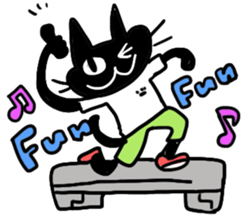 ANIMALS with step aerobic workout sticker #8676274