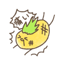kamyu's pineapple stickers 2 sticker #8676958