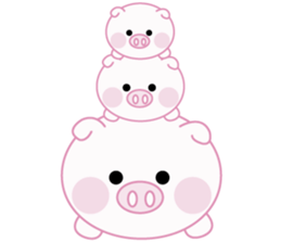 Lovely pig chan sticker #8677146