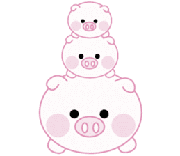 Lovely pig chan sticker #8677146