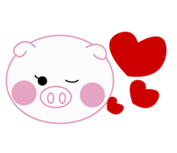 Lovely pig chan sticker #8677150