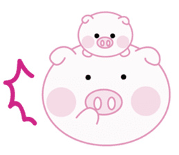 Lovely pig chan sticker #8677158