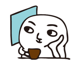 The fat white 2 sticker #8677190