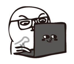 The fat white 2 sticker #8677191