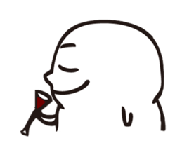 The fat white 2 sticker #8677194