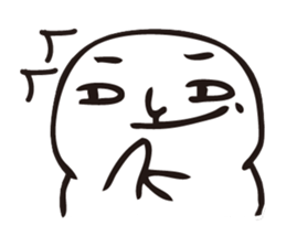 The fat white 2 sticker #8677201