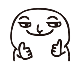 The fat white 2 sticker #8677203