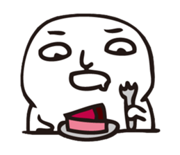 The fat white 2 sticker #8677212