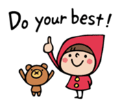 Do your best. Witch hood 15 (English) sticker #8677338