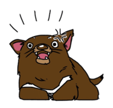 Tasmanian devil (angry) sticker #8677586