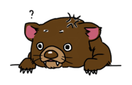 Tasmanian devil (angry) sticker #8677589