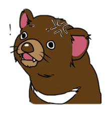 Tasmanian devil (angry) sticker #8677591