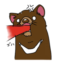 Tasmanian devil (angry) sticker #8677593