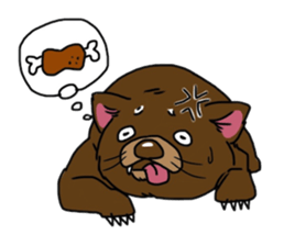 Tasmanian devil (angry) sticker #8677594