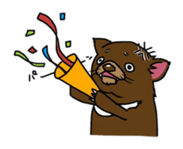 Tasmanian devil (angry) sticker #8677595