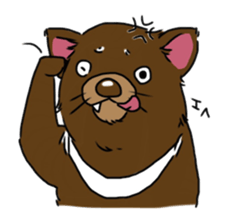 Tasmanian devil (angry) sticker #8677597