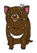 Tasmanian devil (angry) sticker #8677603