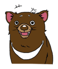 Tasmanian devil (angry) sticker #8677604