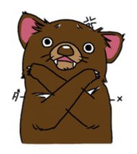 Tasmanian devil (angry) sticker #8677607