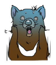 Tasmanian devil (angry) sticker #8677609