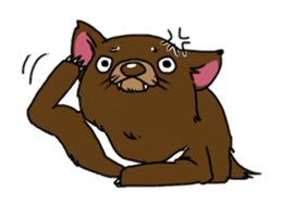 Tasmanian devil (angry) sticker #8677611