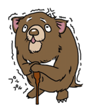 Tasmanian devil (angry) sticker #8677612