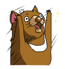 Tasmanian devil (angry) sticker #8677615