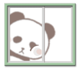 Cute panda!2 sticker #8677658