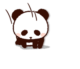 Cute panda!2 sticker #8677660