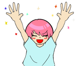 happy girl NICO sticker #8678296