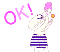 Fashionista lady sticker #8678466