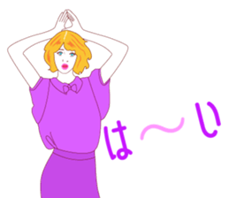 Fashionista lady sticker #8678471