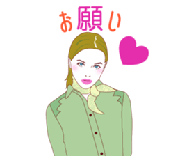Fashionista lady sticker #8678472