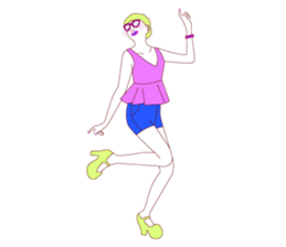 Fashionista lady sticker #8678474