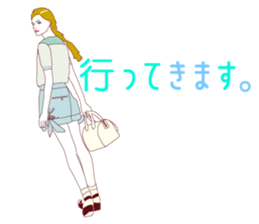 Fashionista lady sticker #8678480