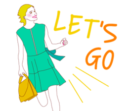 Fashionista lady sticker #8678487