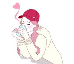 Fashionista lady sticker #8678489