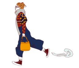 Fashionista lady sticker #8678490