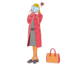 Fashionista lady sticker #8678491