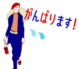 Fashionista lady sticker #8678493