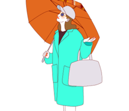 Fashionista lady sticker #8678495