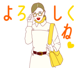 Fashionista lady sticker #8678505