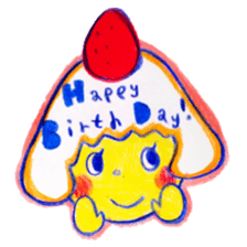 Mushroom cut and bob hair, color sticker #8678606