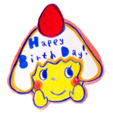 Mushroom cut and bob hair, color sticker #8678606