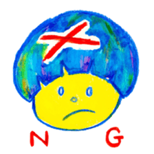 Mushroom cut and bob hair, color sticker #8678622