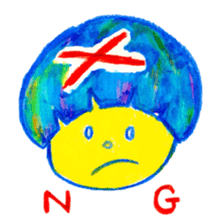 Mushroom cut and bob hair, color sticker #8678622